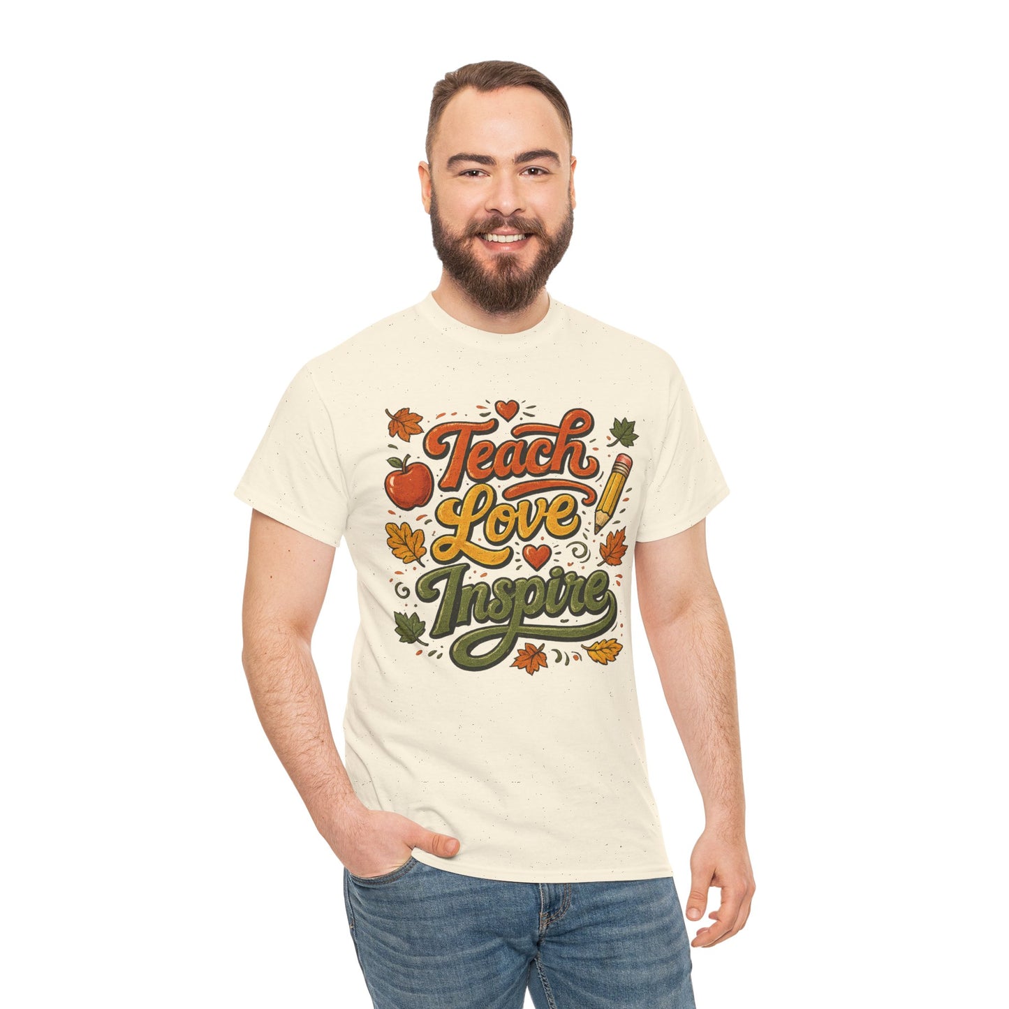 Teach Love Inspire T‑Shirt — Autumn Teacher Appreciation Tee