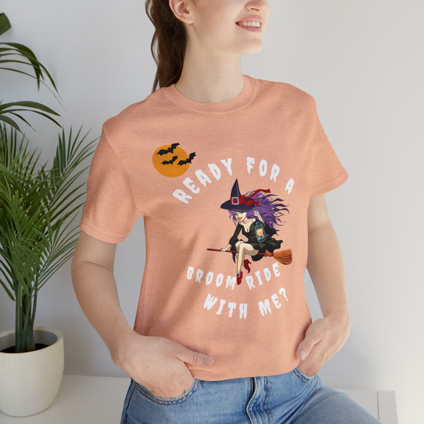 Ready for a Broom Ride with Me Halloween shirt, Witch shirt, Halloween tshirt, Halloween outfit, Work Halloween Costume