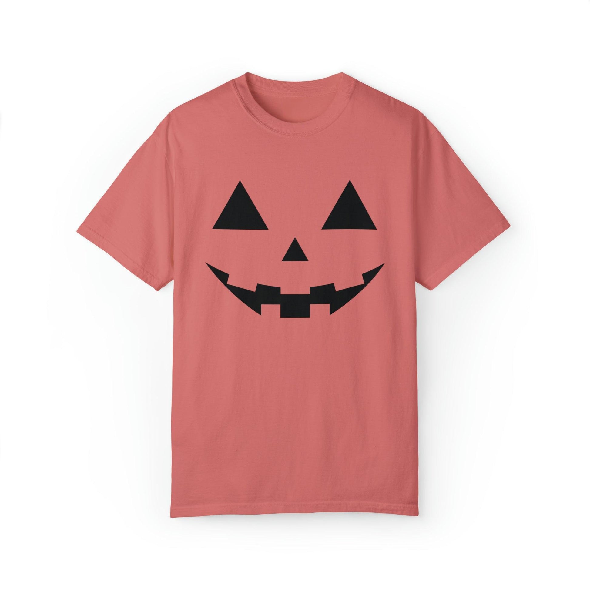 Cute Pumpkin Face Shirt Retro Halloween Tshirt, Vintage Shirt Halloween Shirt Pumpkin Face Halloween Costume Comfort Colors - Giftsmojo