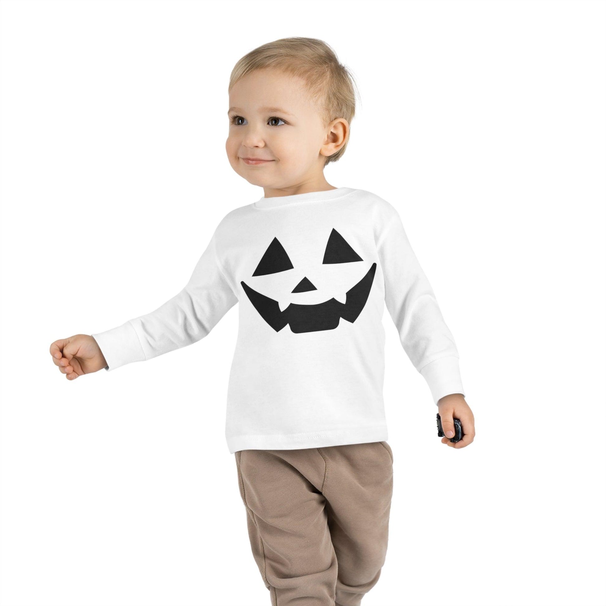 Kids Scary Faces Halloween Pumpkin Face Shirt Kids Jack O Lantern Shirt Kids Halloween Shirt Kids Long Sleeve Trick or Treat Outfit for Halloween - Giftsmojo