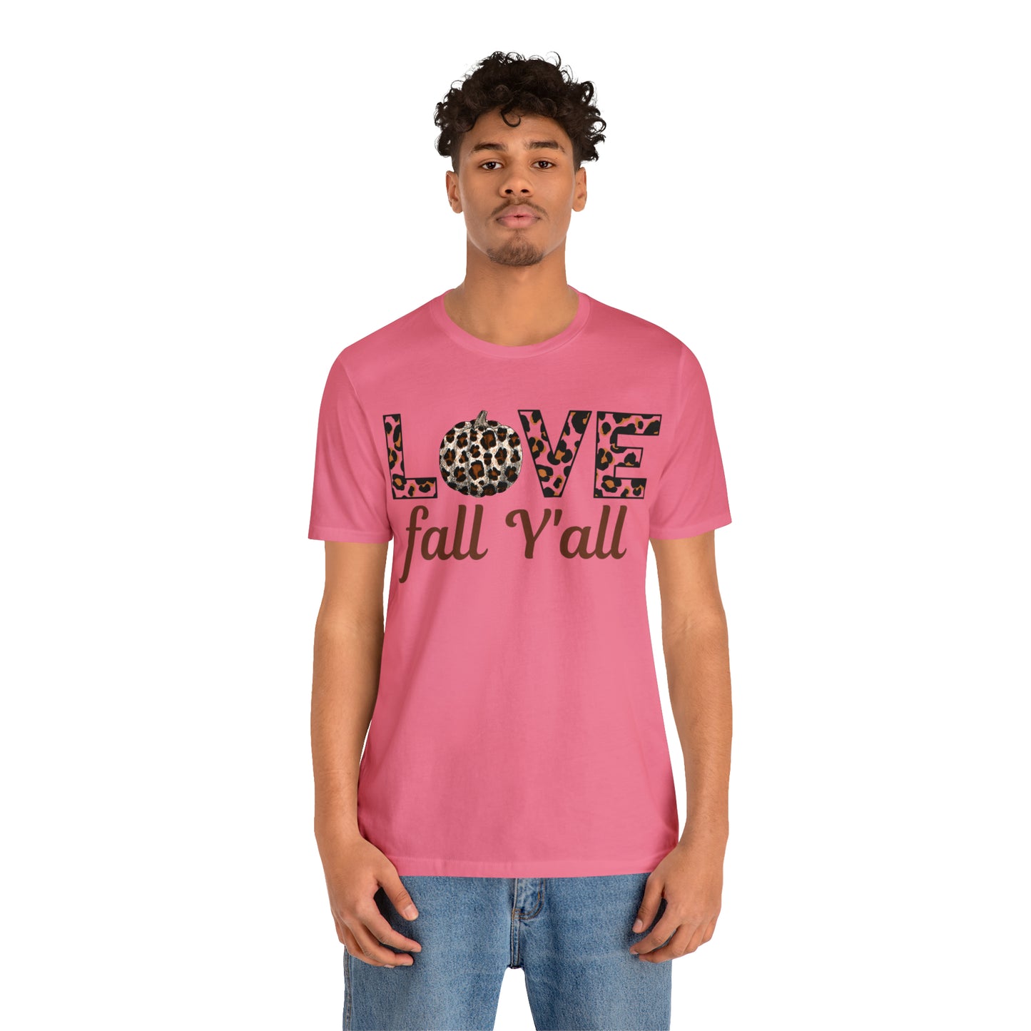 Leopard Print Love Fall Y'all Love Fall shirt Fall lover gift