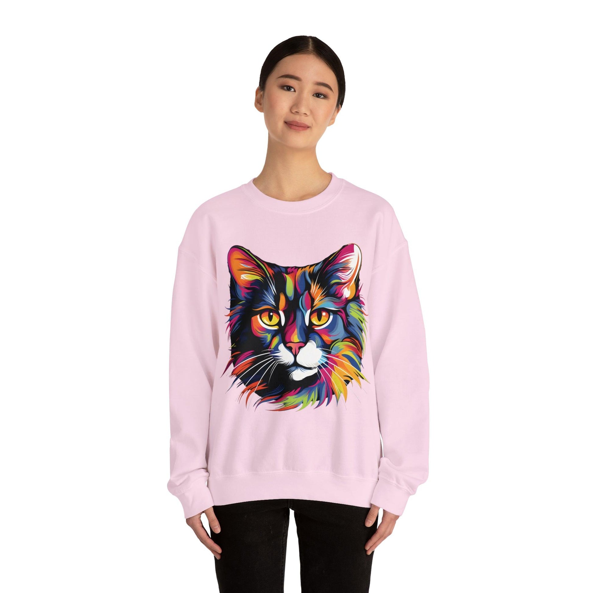 Retro Cat Lover Sweater Animal Lover Gift Cute Cat Mom Gift Cat Lover Gift Vintage Cat Mom Sweatshirt Cat Sweatshirt Cat Crewneck Sweatshirt - Giftsmojo