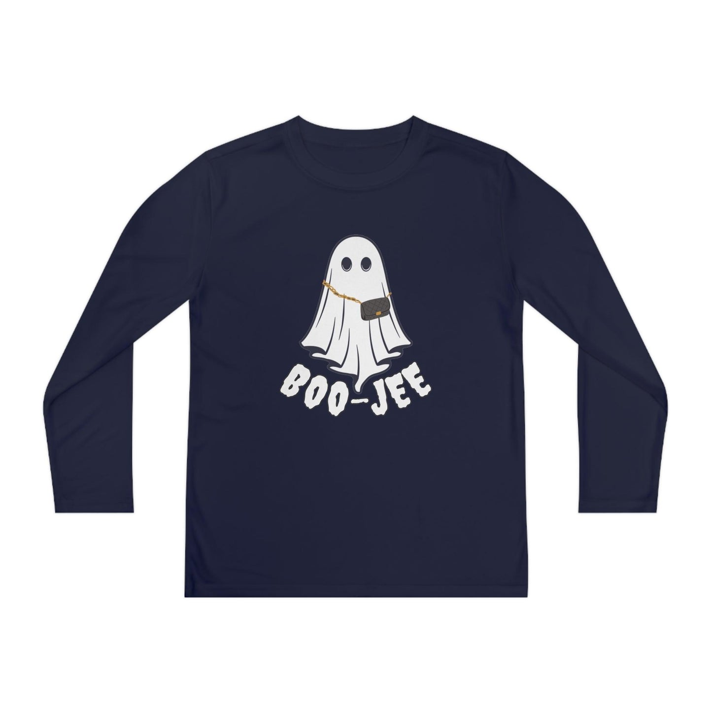 Boo-jee Costume Youth Halloween Costume Long Sleeve Competitor Tee Boojee Halloween Boujee - Giftsmojo