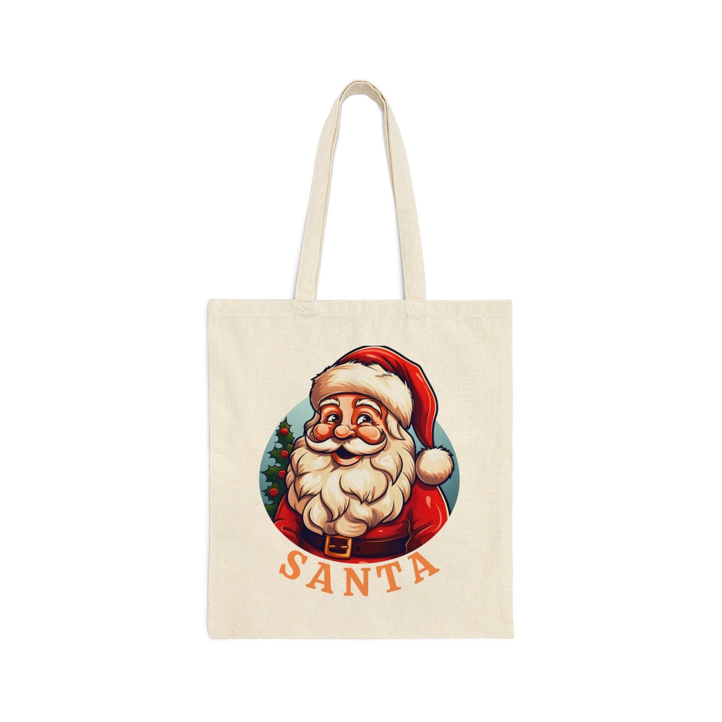 Santa Tote Bag Christmas Bag Christmas Tote Bag Santa Claus Totes Bag Canvas Tote Bag Shopping Bag Gift For Women Totes Birthday Gift Bag - Giftsmojo