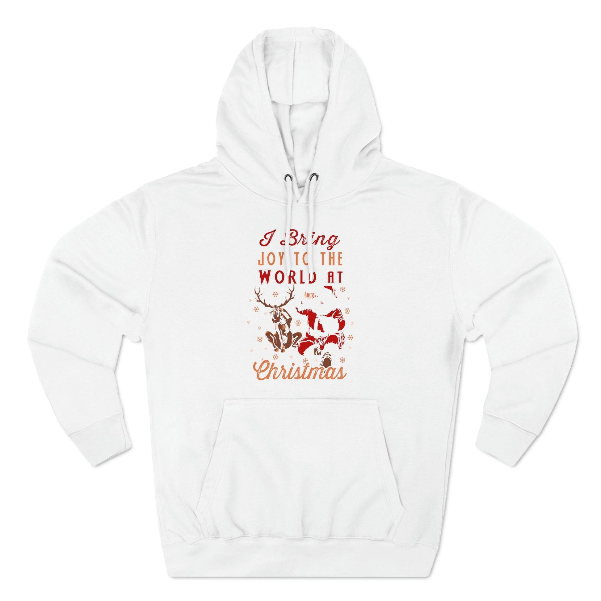 I bring Joy to the World at Christmas Unisex Premium Pullover Hoodie - Giftsmojo