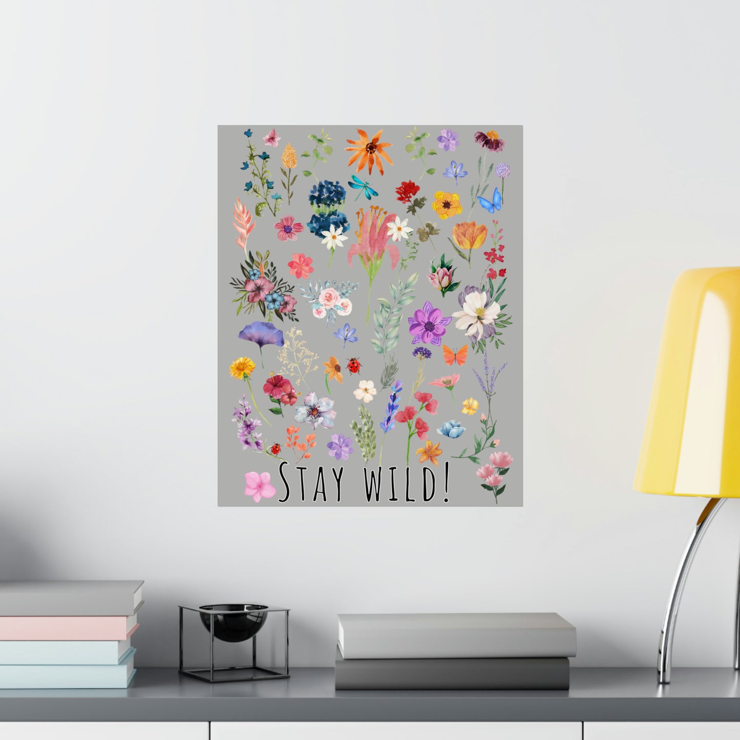 Watercolor Wildflowers Wall Art