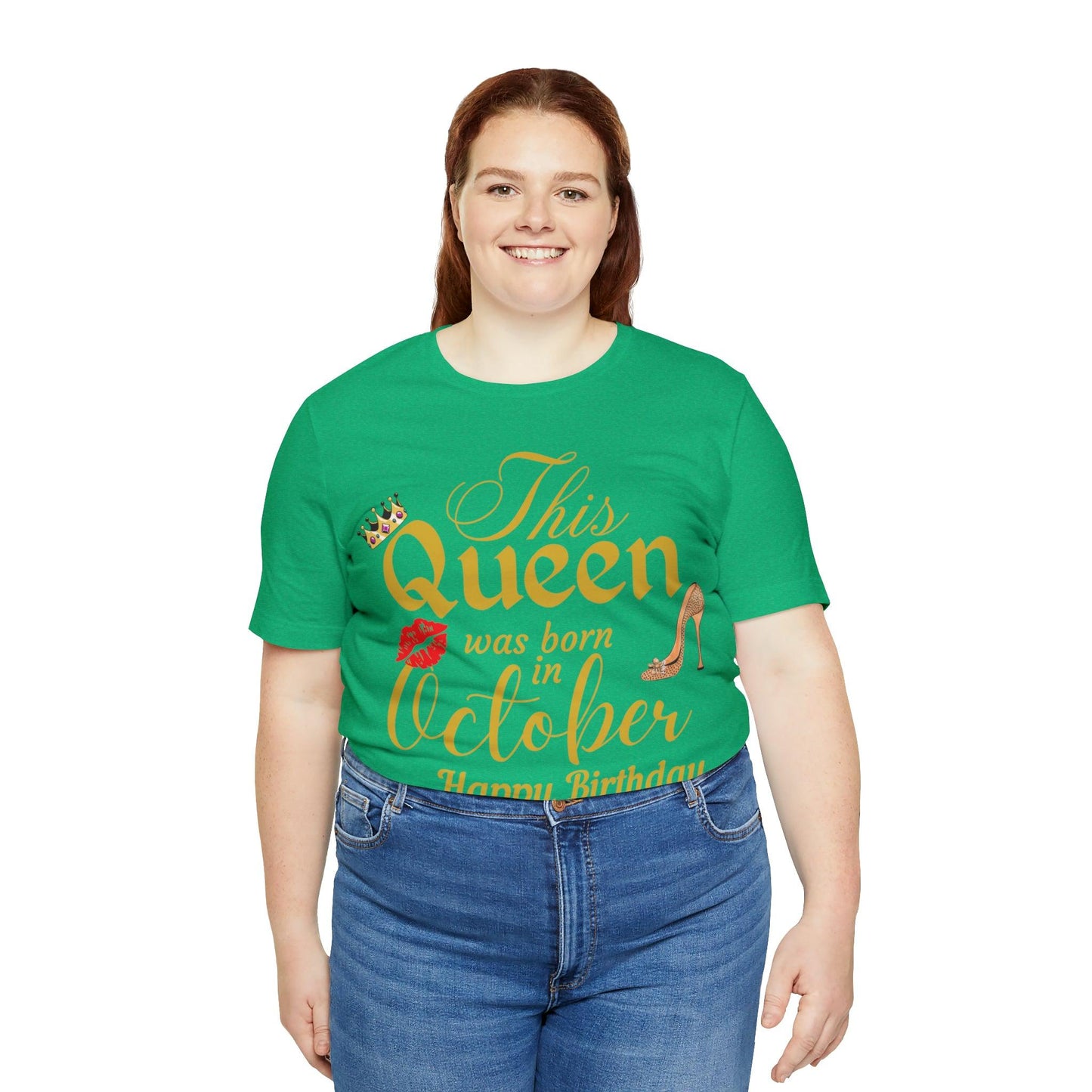 Birthday Queen Shirt, Gift for Birthday, This Queen was born in October Shirt, Funny Queen Shirt, Funny Birthday Shirt, Birthday Gift - Giftsmojo