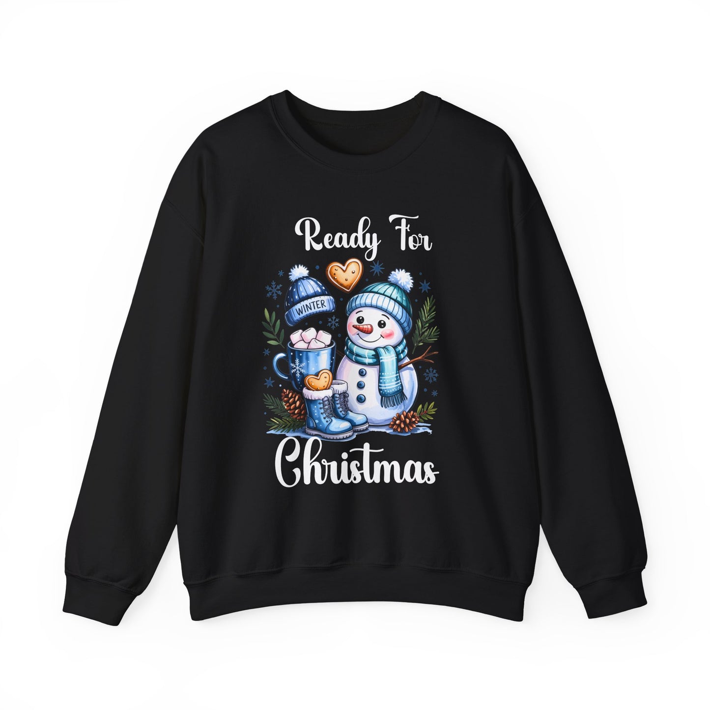 Snowman Christmas Crewneck Sweatshirt - Ready for Christmas