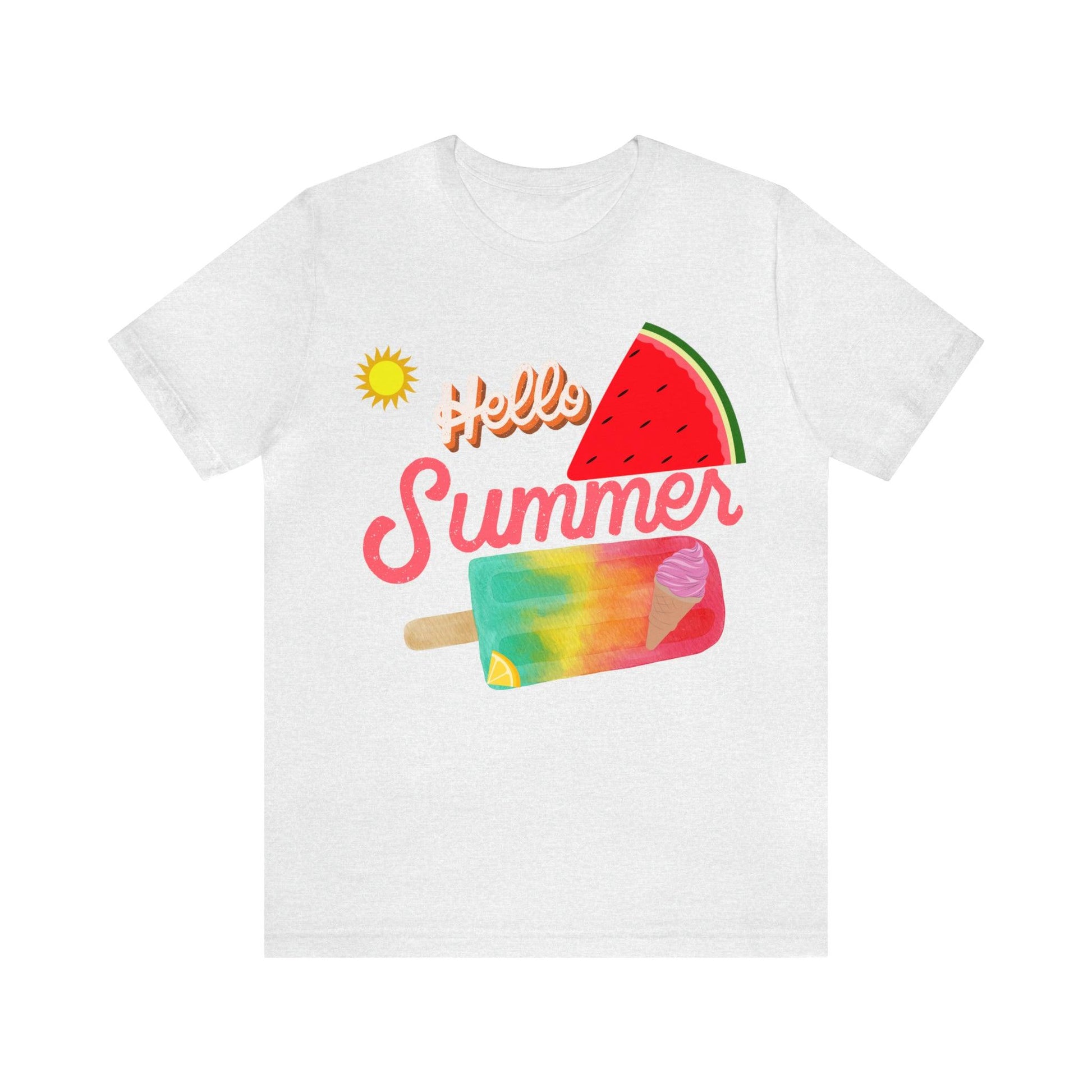 Hello Summer Shirt, Hello Summer, Summer shirts for women and men, Funny Shirt, Summer Vibes, Trendy Fashion, Summertime Fun - Giftsmojo