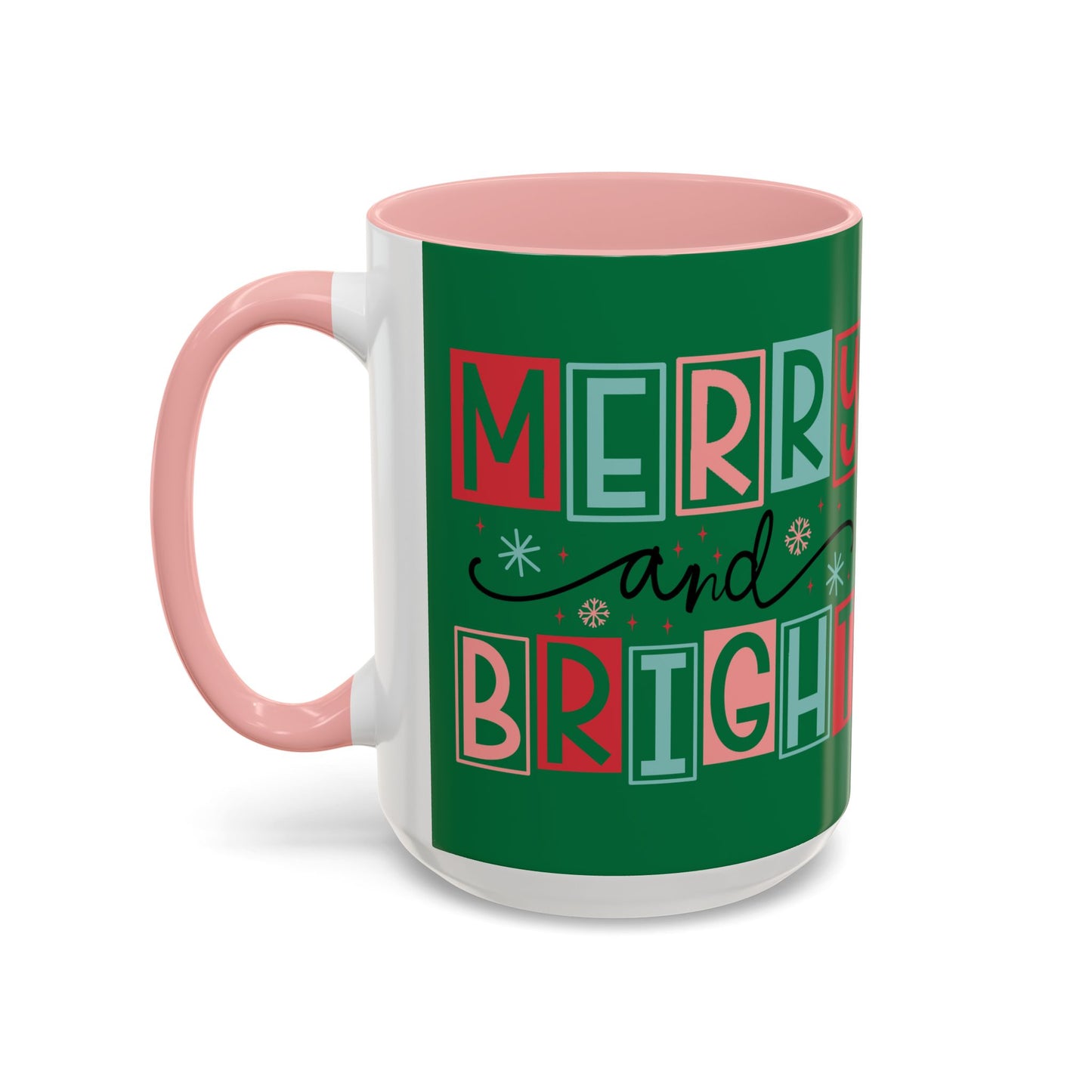 Mug - Merry and Bright Accent Coffee Mug (11oz Mug and 15oz Mug)