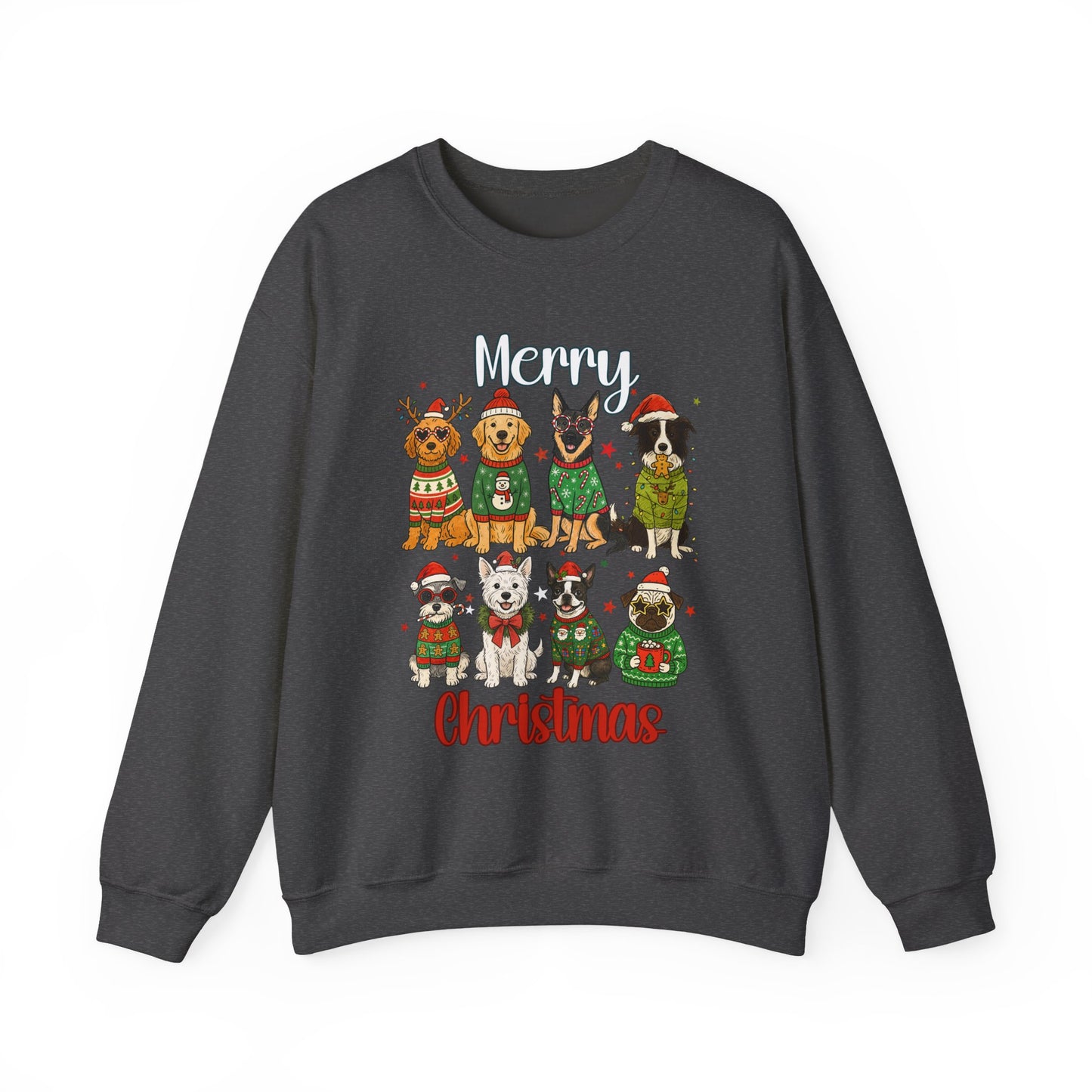 Dog Christmas Sweatshirt Unisex Fleece Graphic – GiftsMojo