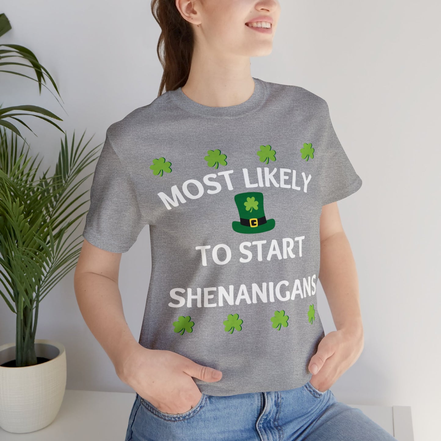 Most likely to start Shenanigans Family Matching St Patricks Shirt