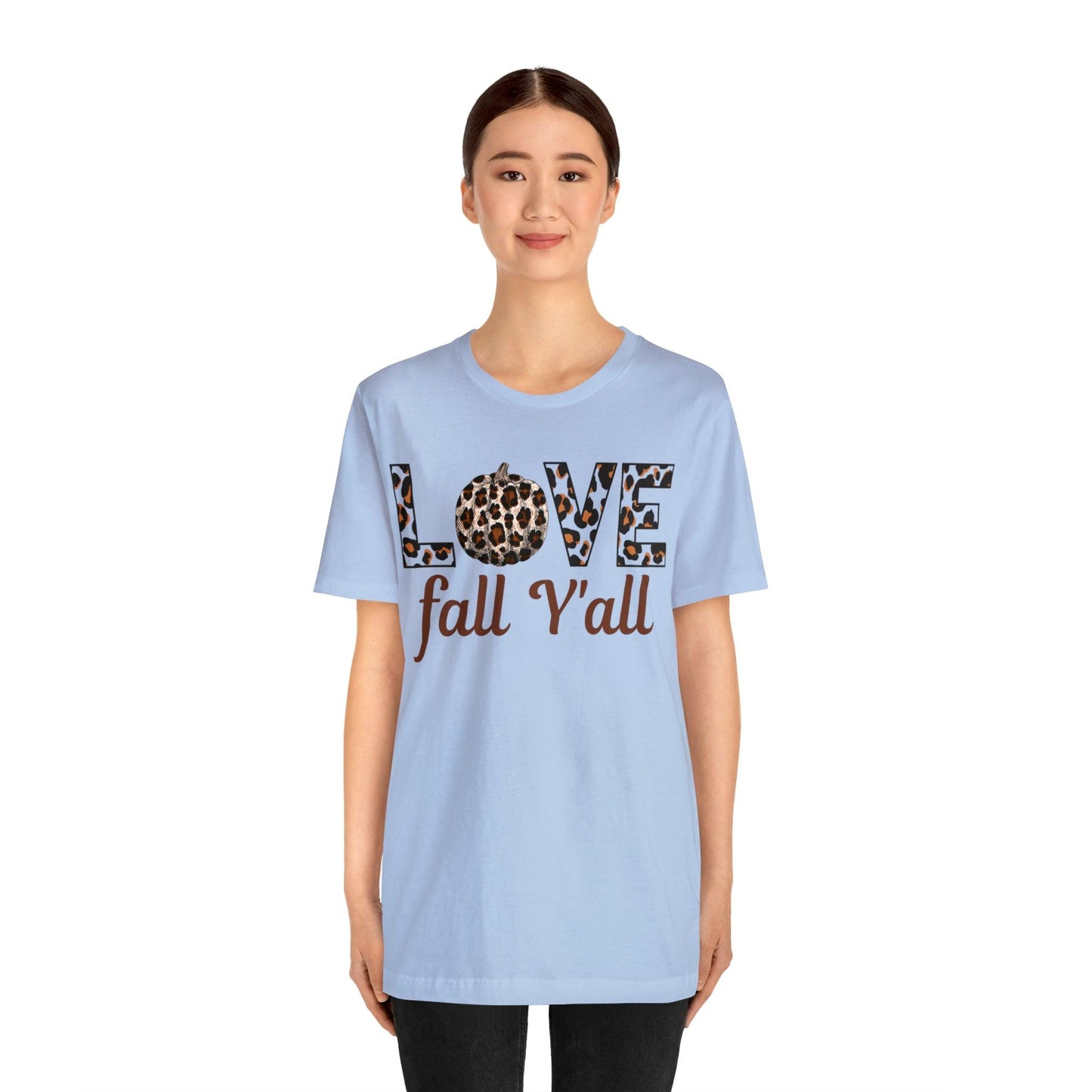 Leopard Print Love Fall Y'all Love Fall shirt Fall lover gift - Giftsmojo