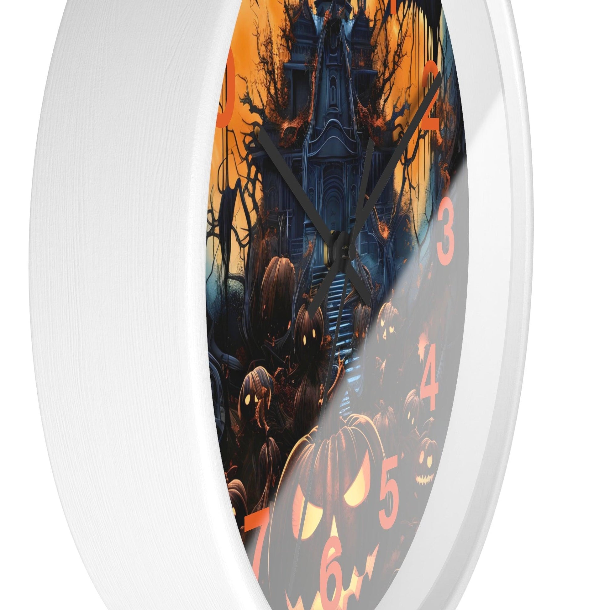 Halloween Ghost Wall Clock Halloween Wall Clocks Halloween Clock Fall Clock Halloween Decor - Giftsmojo