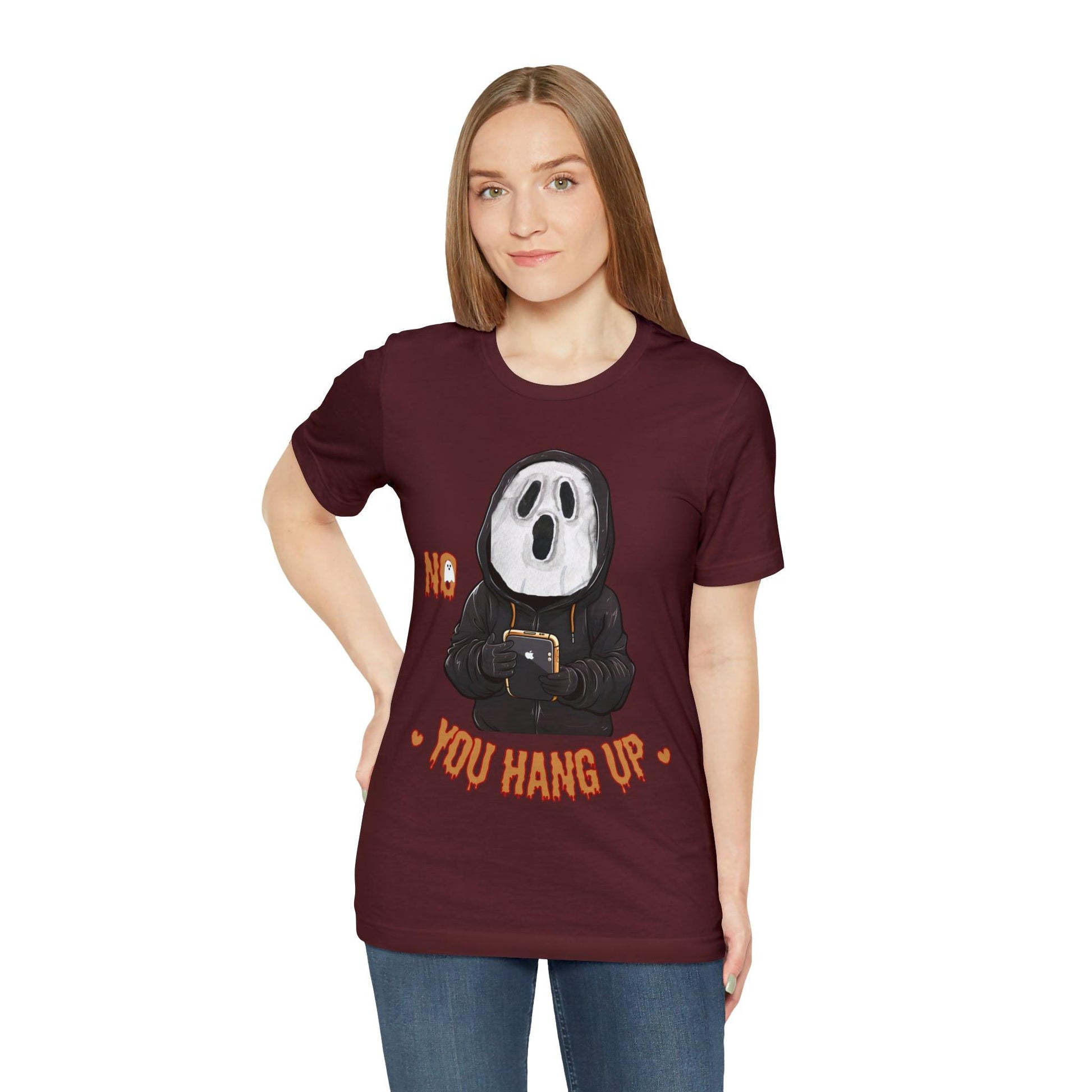 Elevate Your Halloween Style with the Playful 'No You Hang Up' Shirt Spooky shirt - Giftsmojo