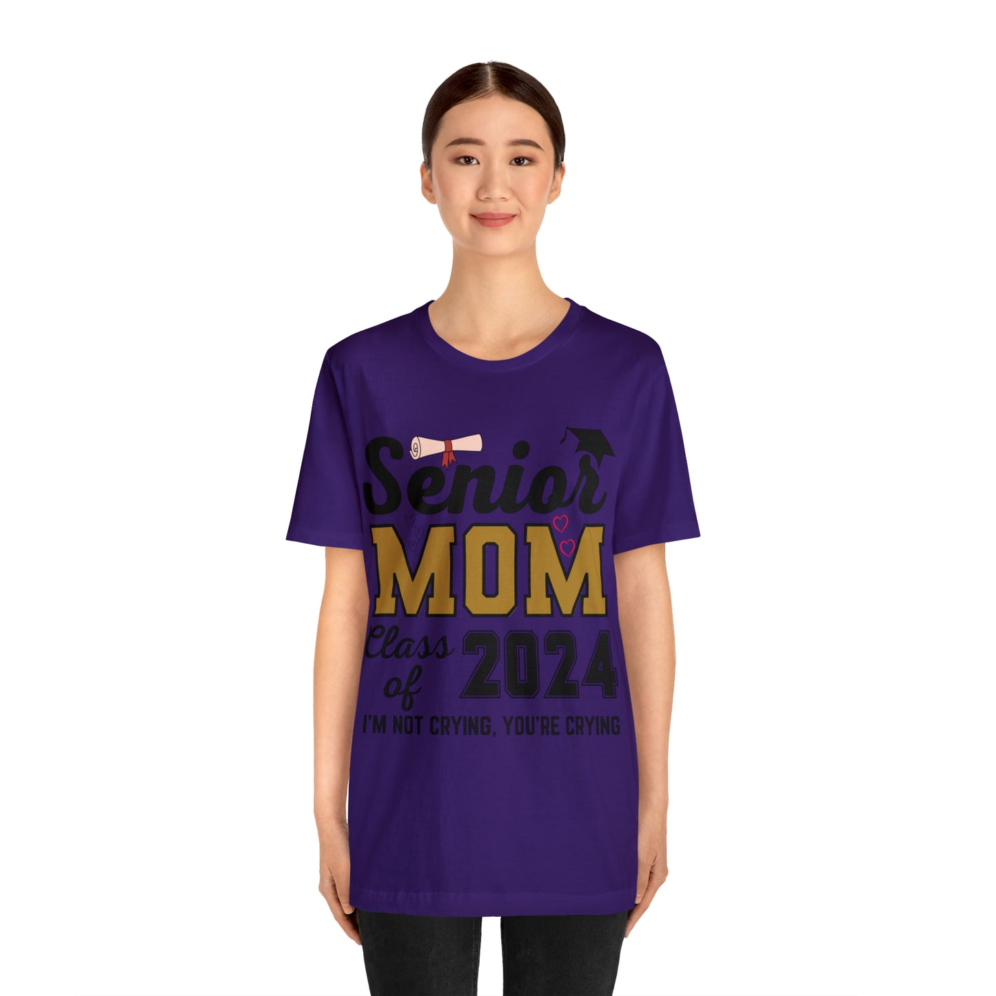 Proud Senior Mom Class of 2024 T-Shirt, Proud Senior Mom Shirt, Gift for Graduate, Graduation 2024 Family Shirt 2024 Senior Mom