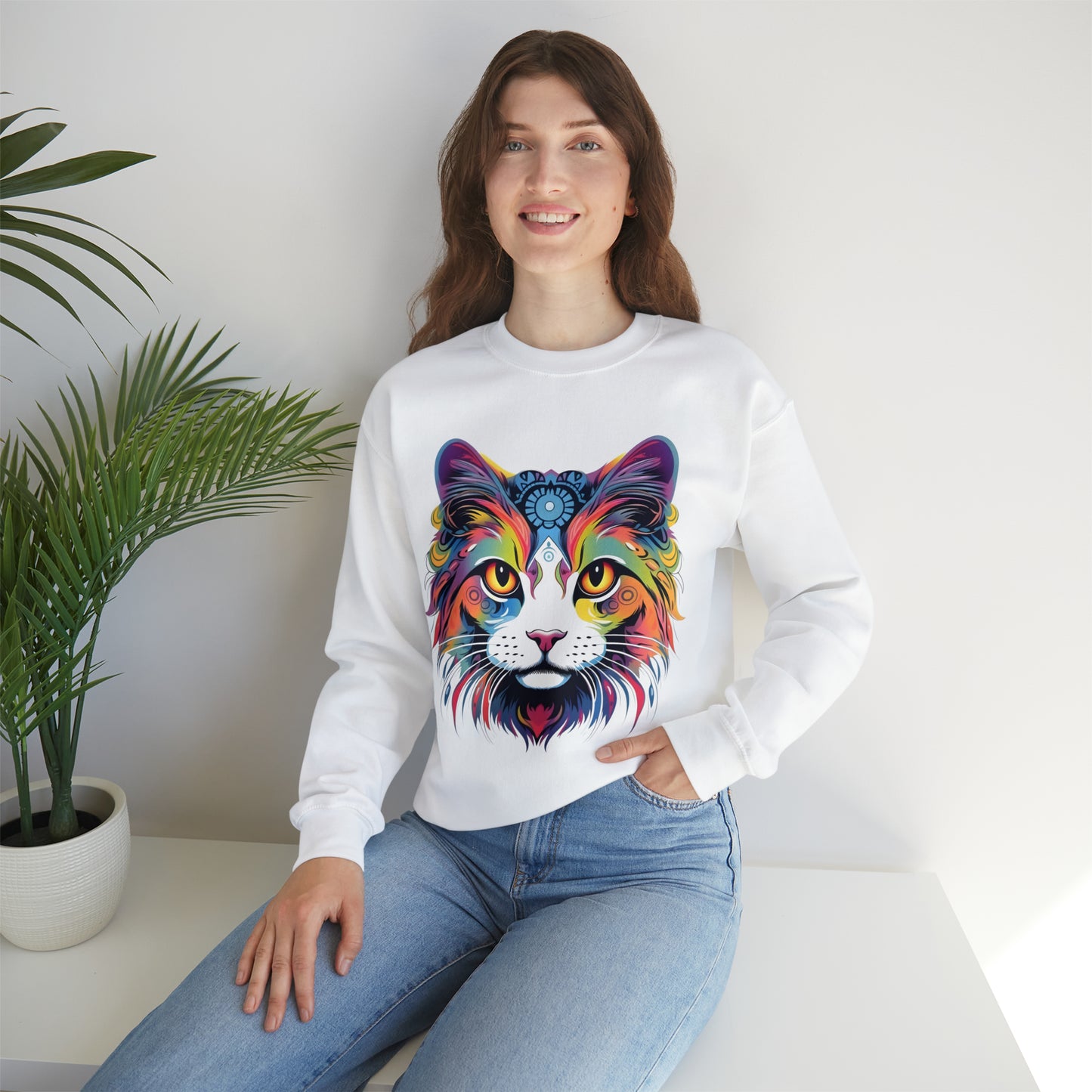 Vintage Cat Lover Sweater Animal Lover Gift Cat Mom Gift Cat Lover Gift Cat Mom Sweatshirt Retro Cat Sweatshirt Cat Crewneck Sweatshirt
