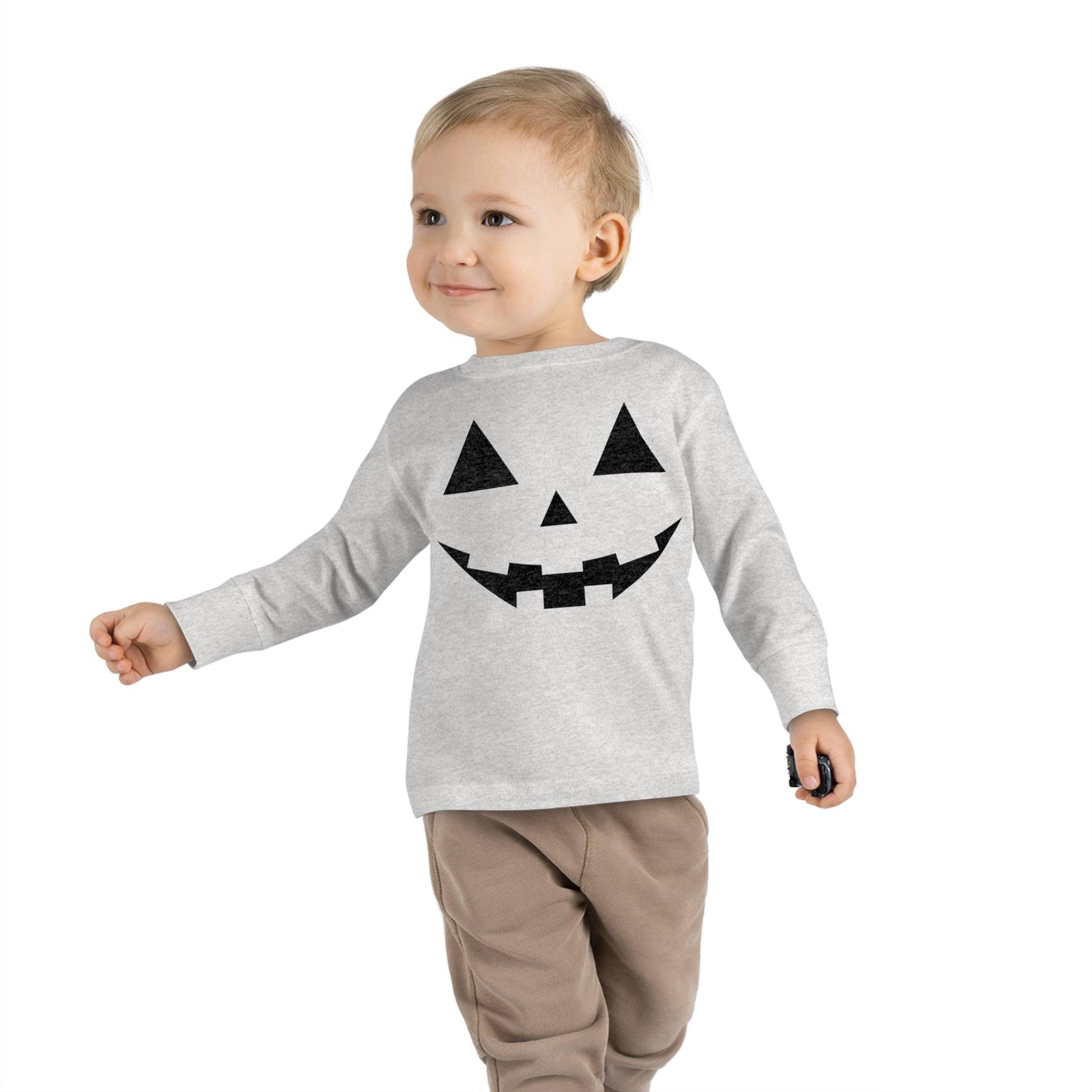 Kids Jack O Lantern Shirt Kids scary Faces Halloween Pumpkin Face Shirt Kids Halloween Shirt Kids Long Sleeve Trick or Treat Outfit for Halloween - Giftsmojo