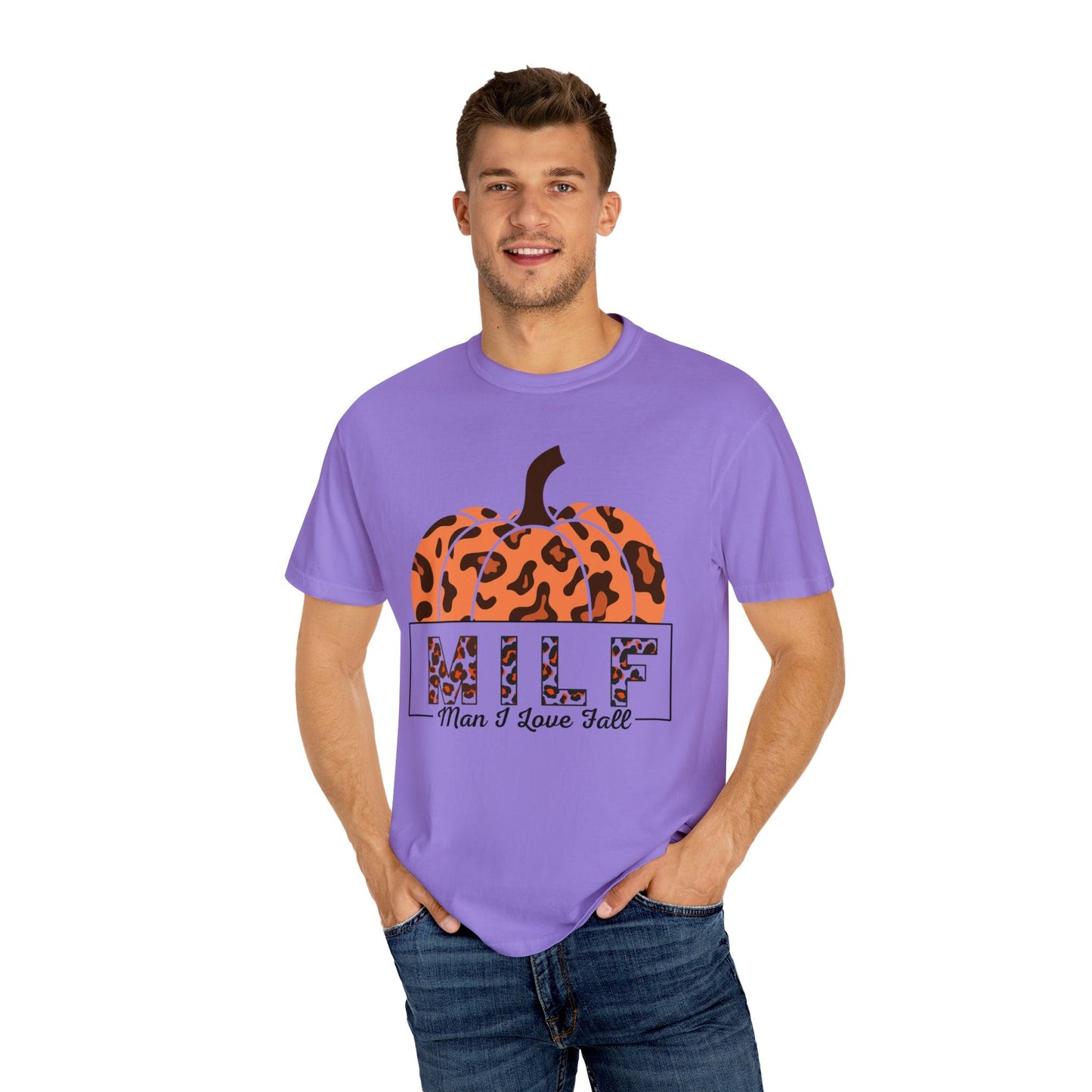 Man I love Fall Gift for Fall Funny fall shirts gift Pumpkin comfort colors