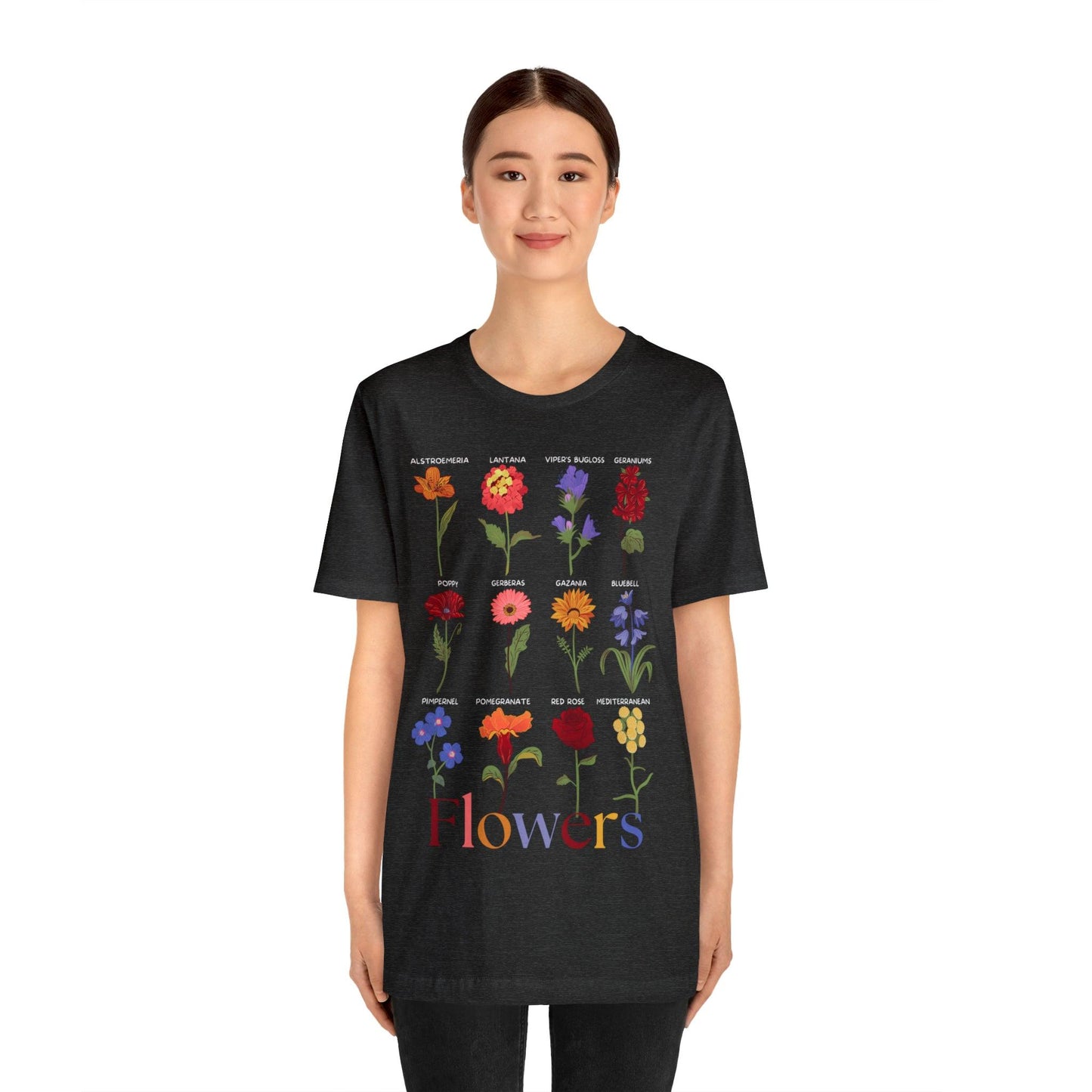 Wildflower Tshirt, Flower Shirt, Types of Flowers Shirt, Floral Tshirt, Gift for Women, Ladies Shirts Best Friend Gift, Plant Mom Nature - Giftsmojo
