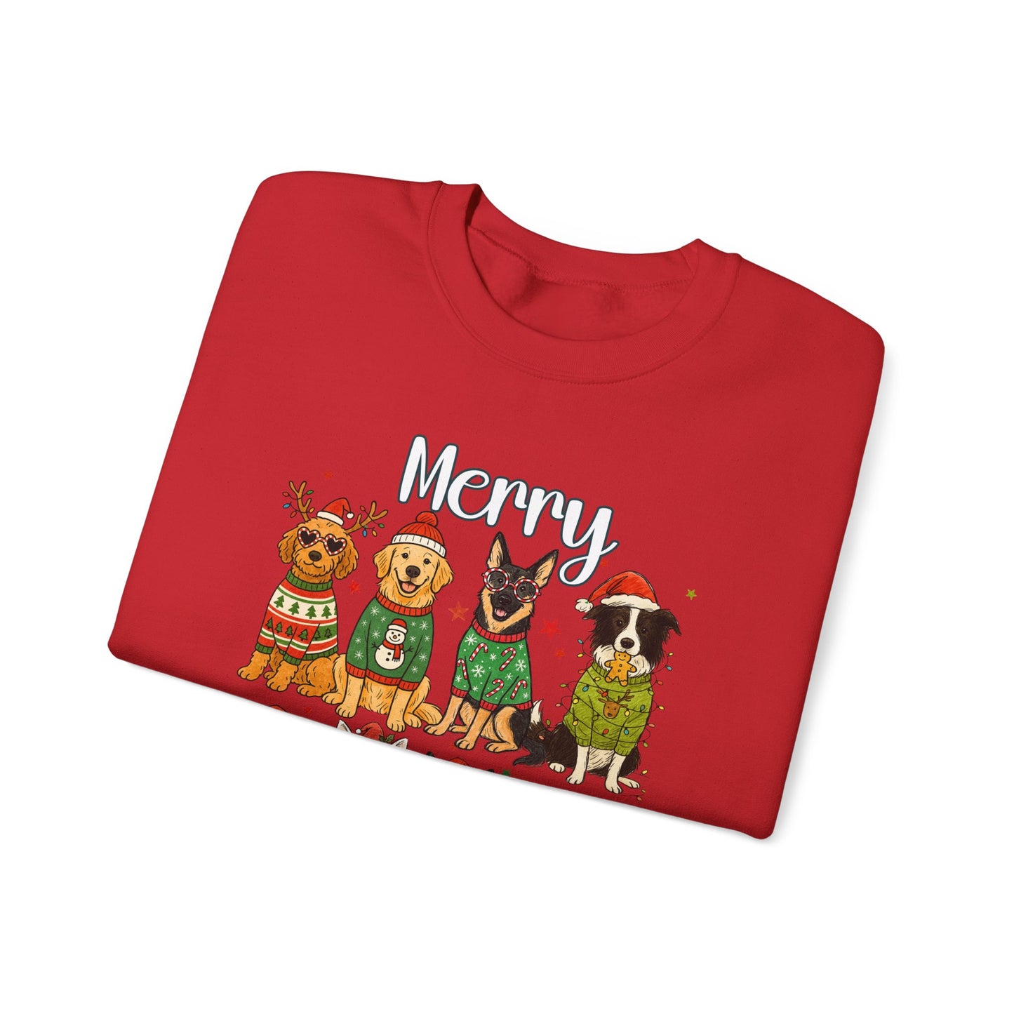 Dog Christmas Sweatshirt Unisex Fleece Graphic – GiftsMojo
