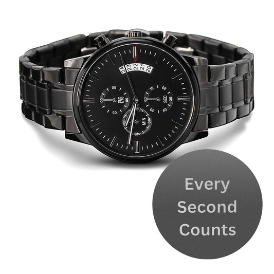 Engraved Watch Gifts for Men - Every second counts