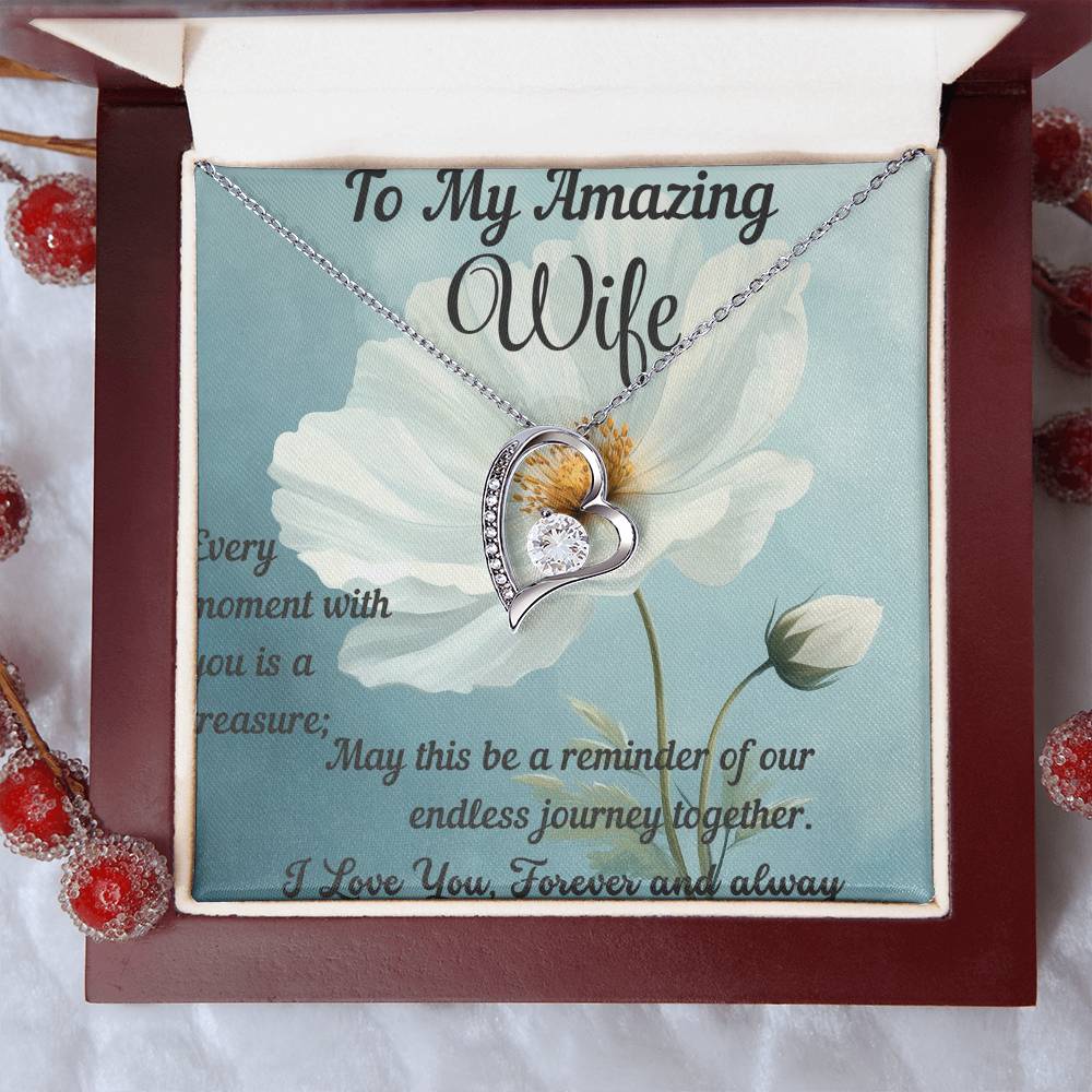 Custom Necklace For Women Future Wife Jewelry Christmas Birthday Valentine's Gifts For Wife Message Card