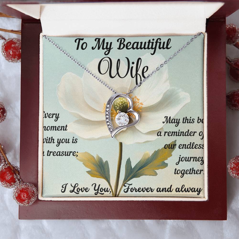 Necklace For Women Future Wife Jewelry Christmas Birthday Valentine's gifts For wife Message Card