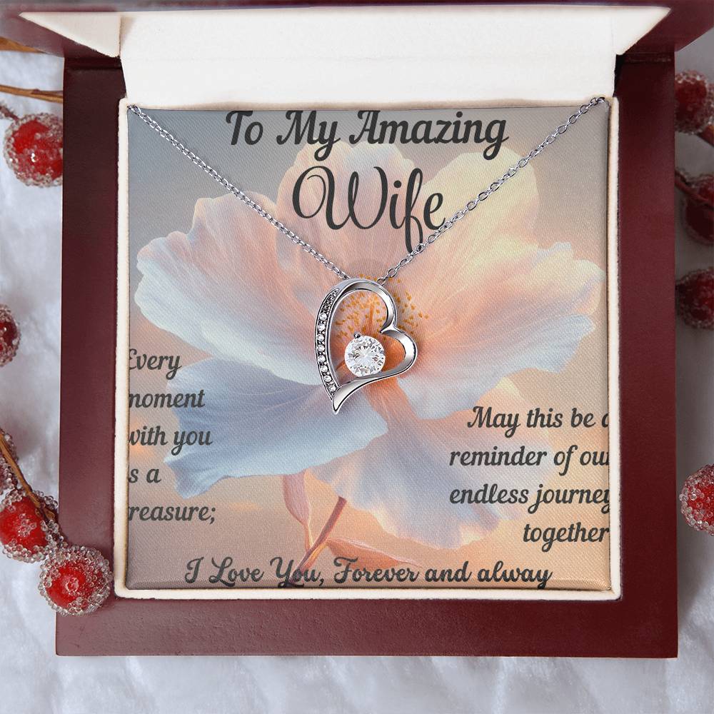 Necklace For Women Future Wife Jewelry Christmas Birthday Valentine's Gifts For Wife Message Card