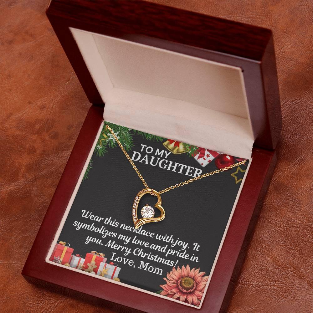 Gift To My Daughter from Mom - Forever Love Necklace - Giftsmojo