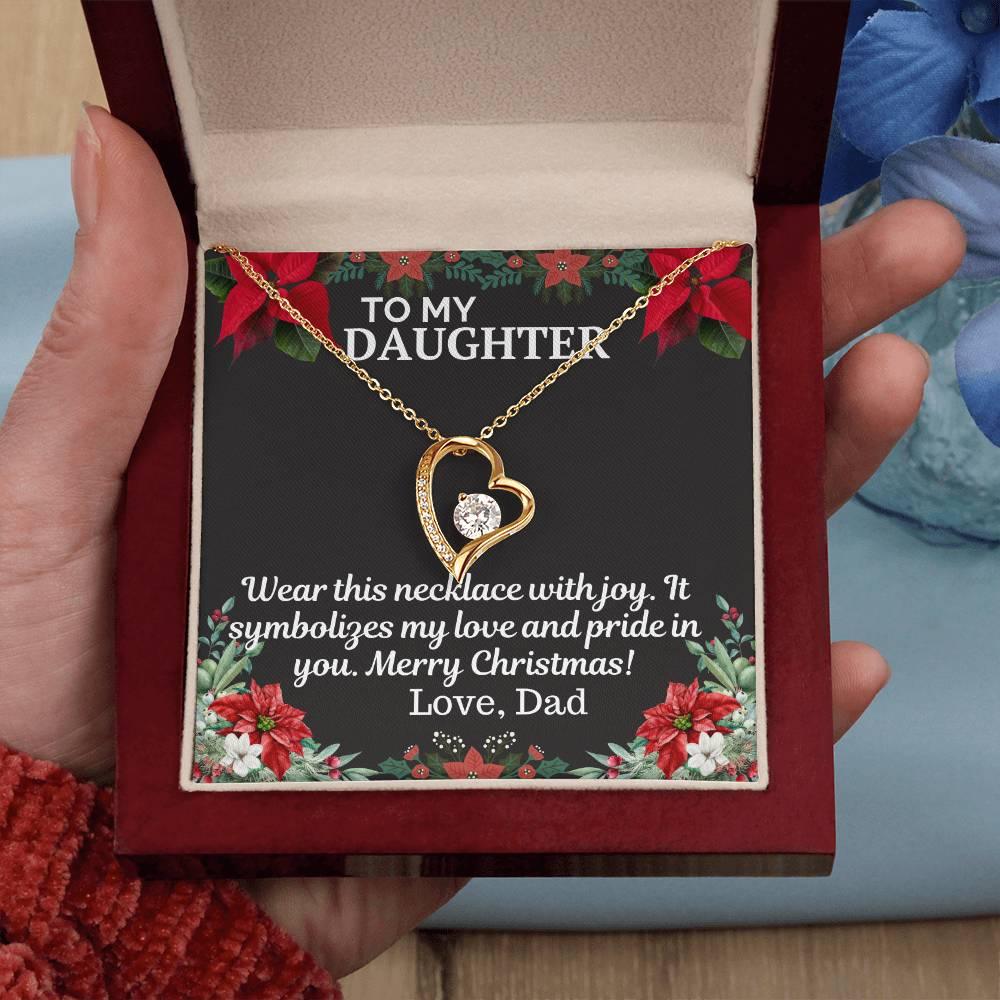 Gift To My daughter from Dad - Forever Love Necklace - Giftsmojo