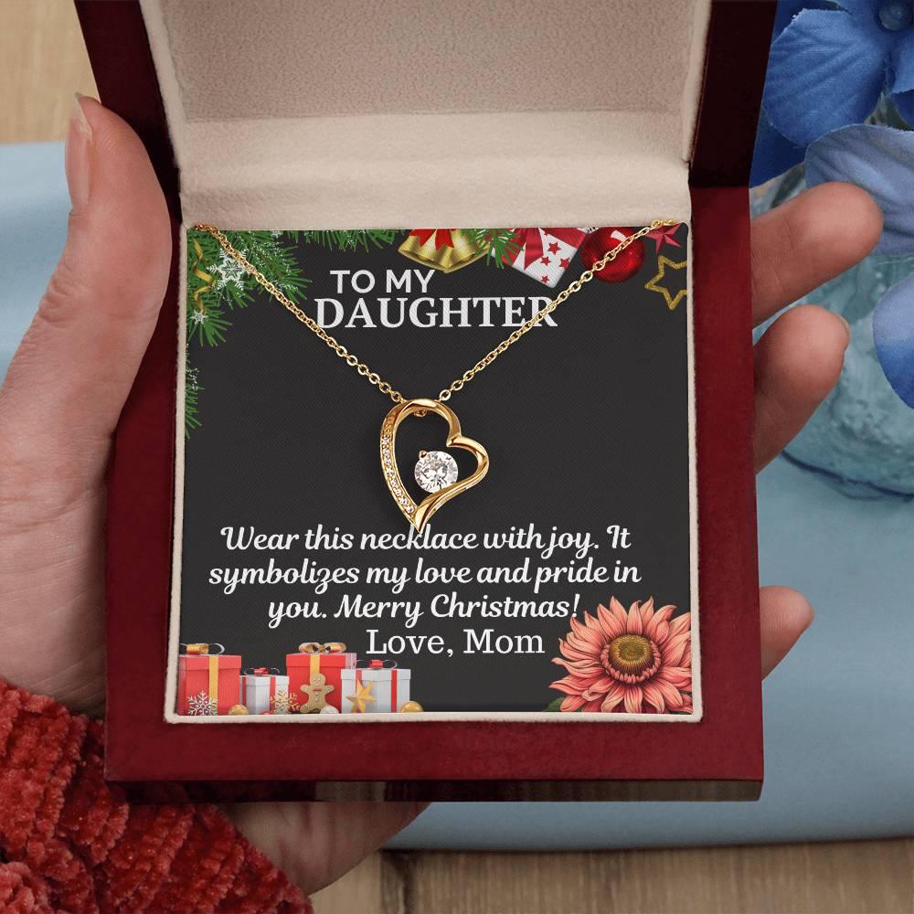 Gift To My Daughter from Mom - Forever Love Necklace - Giftsmojo