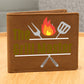 The Grill Master Custom Leather Wallet for Men