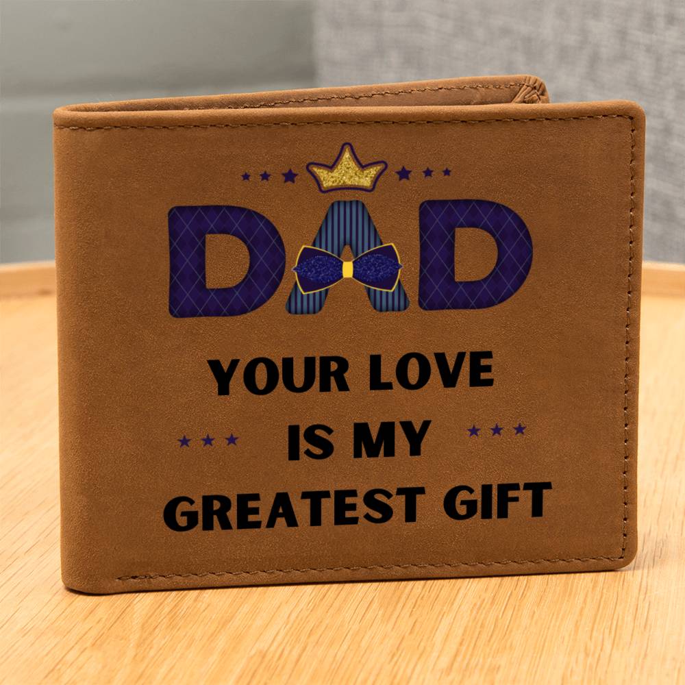 Leather Wallet Gift For Dad