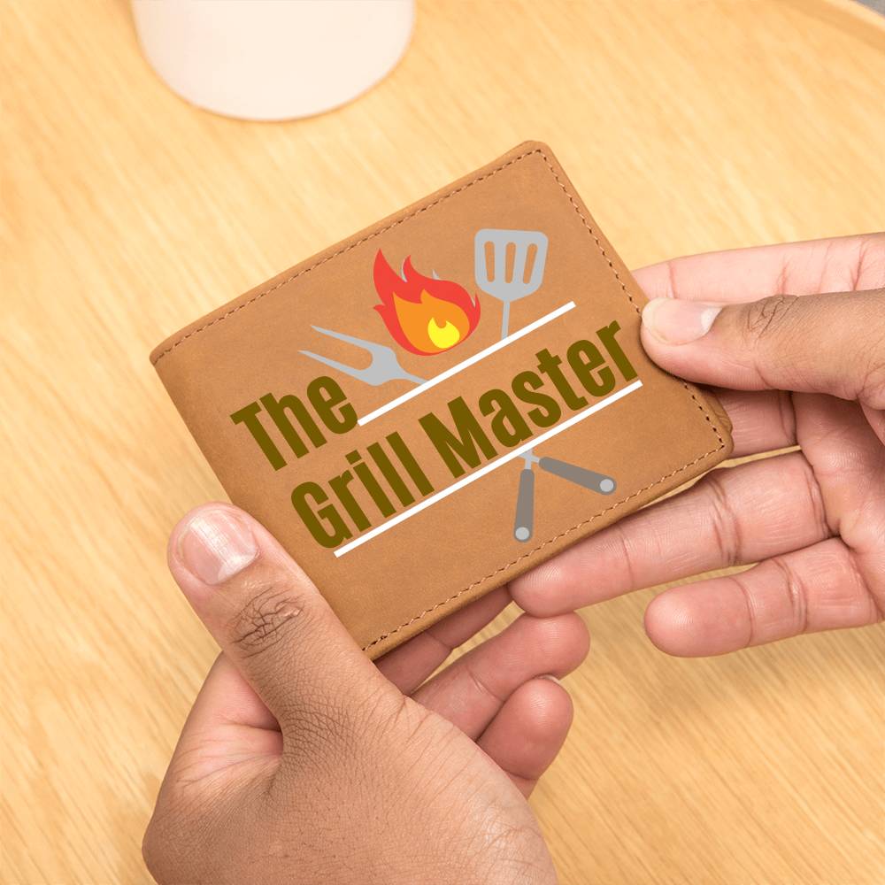 The Grill Master Custom Leather Wallet for Men