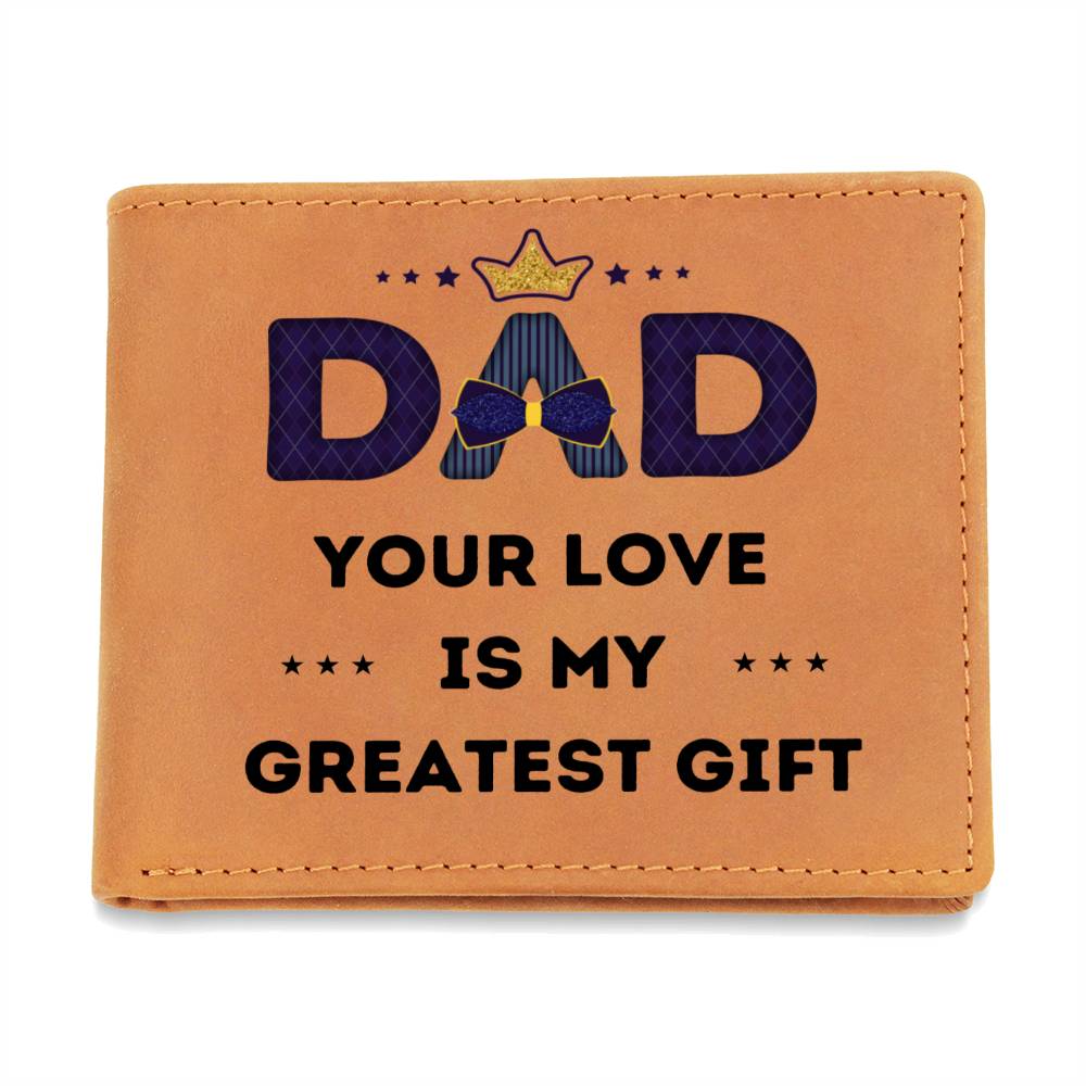 Dad Leather Wallet - Custom Gift for Dad