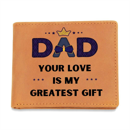 Leather Wallet Gift For Dad