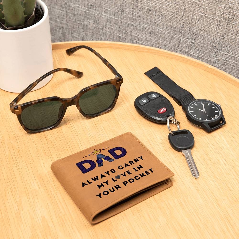 Gift For Dad - Leather Wallet for Dad