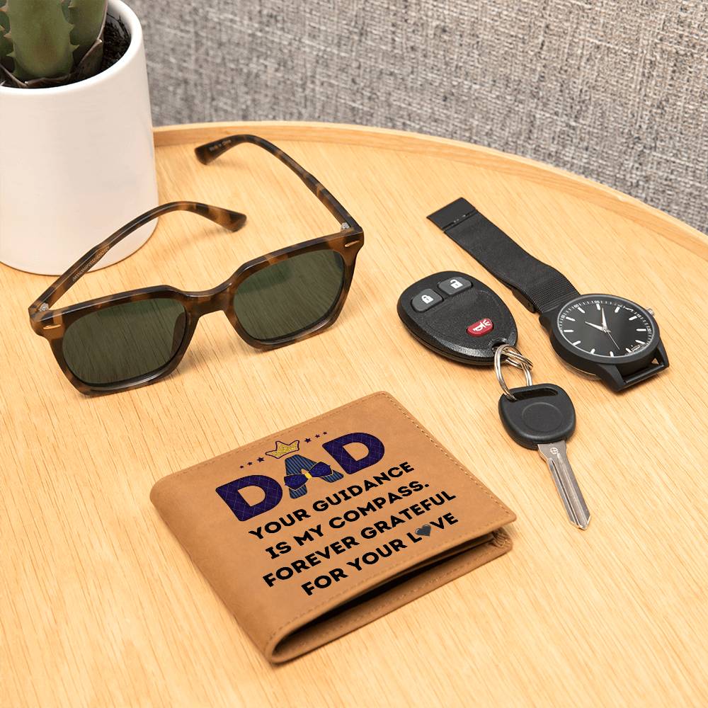 Custom Wallet Leather Gift for Dad