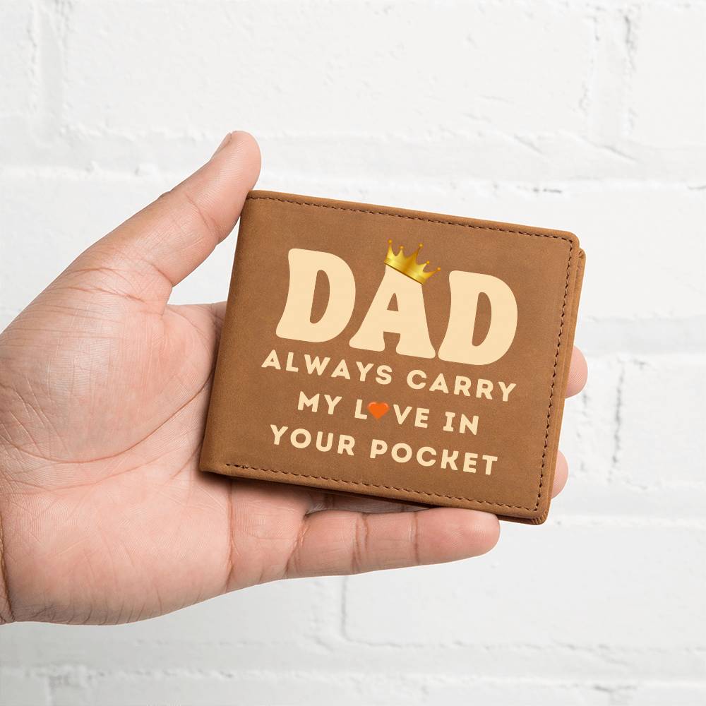 Custom Gift for Dad - Dad Leather Wallet