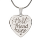 Personalized Engraved Heart Necklace for Friend