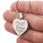Personalized Engraved Heart Necklace for Friend