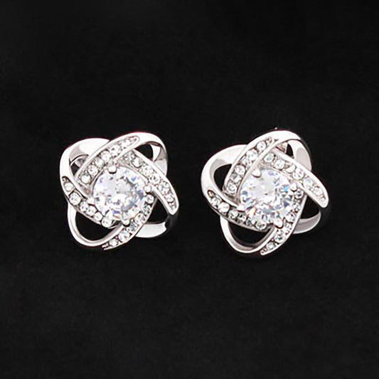 Love Knot Stud Earrings - Giftsmojo