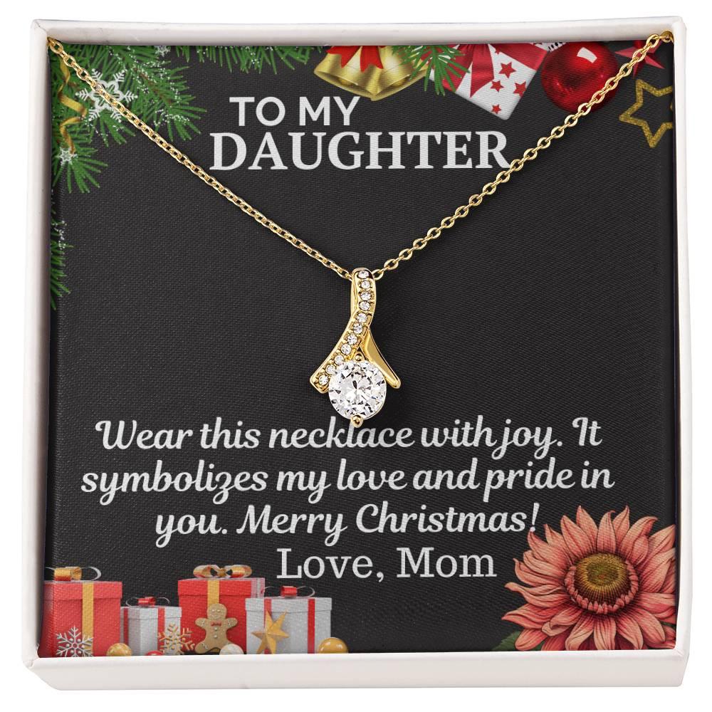 Gift To My Daughter from Mom -Alluring Beauty Necklace - Giftsmojo