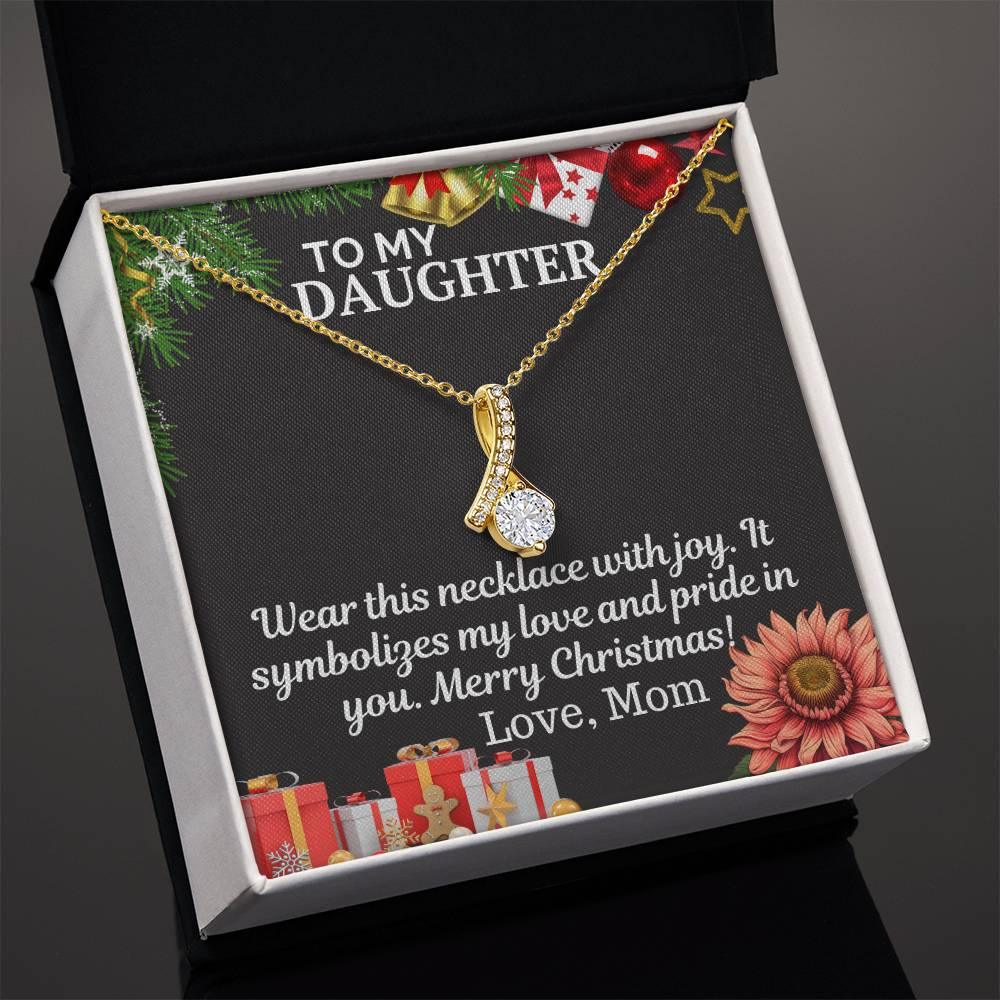 Gift To My Daughter from Mom -Alluring Beauty Necklace - Giftsmojo