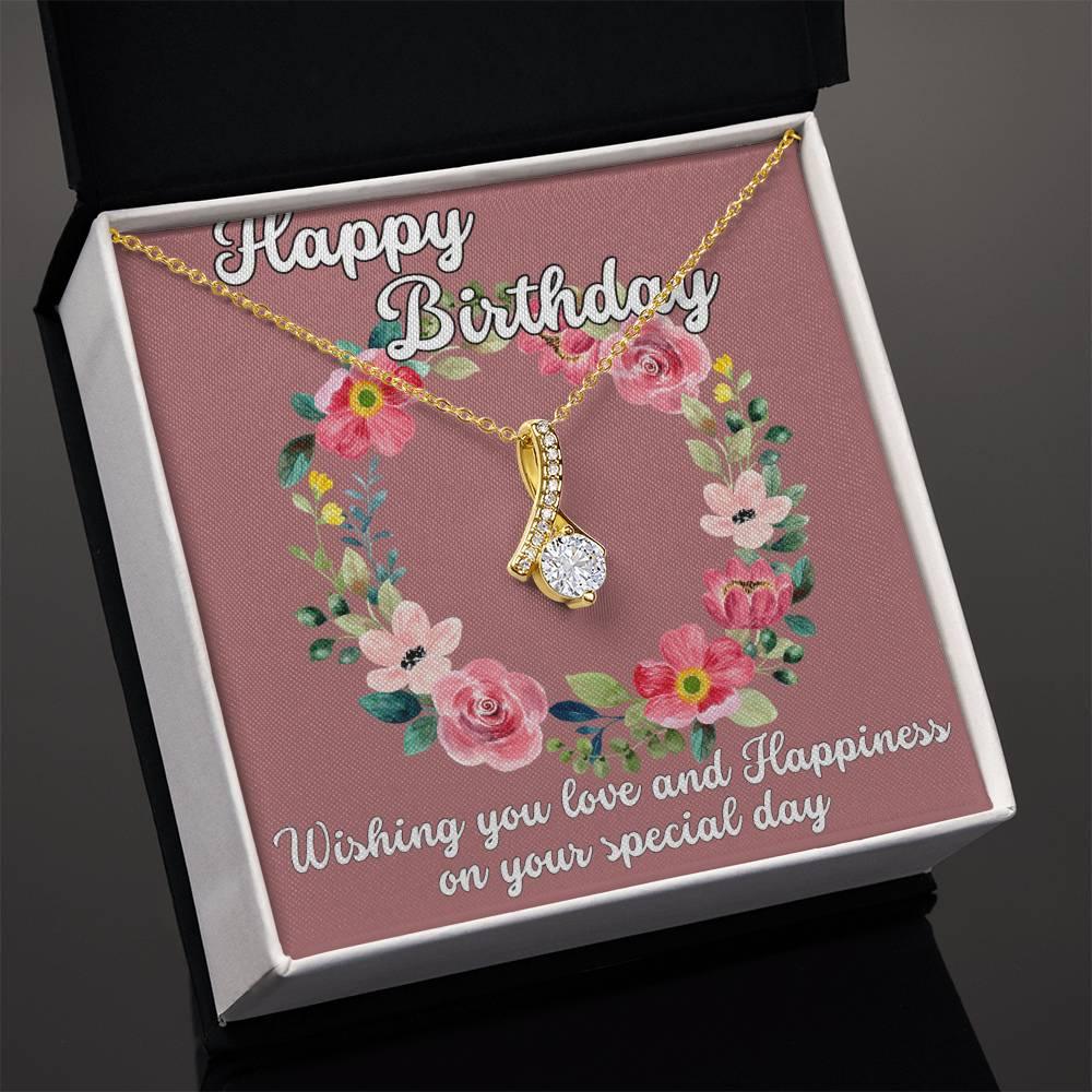 Custom Birthday Gift For Her - Alluring Beauty Necklace - Giftsmojo