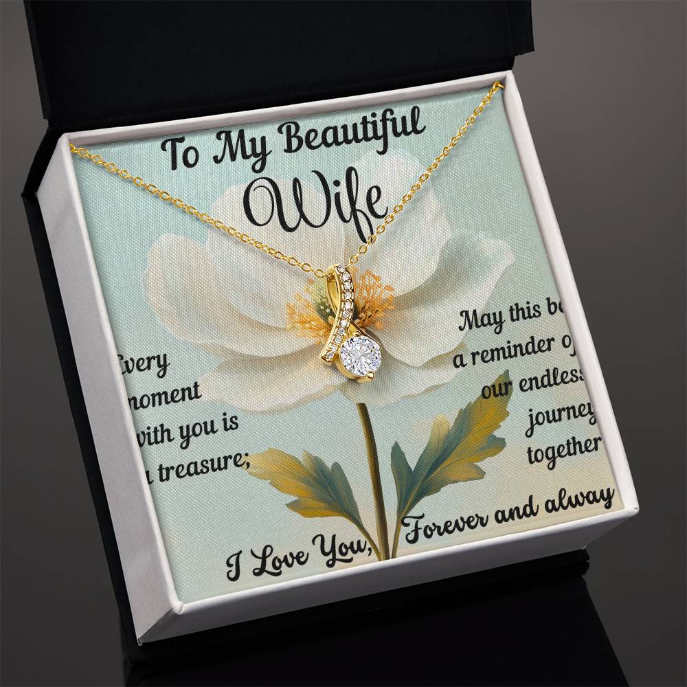 Romantic gift wife, soulmate gift, Valentine’s day gift, necklace gift, wife pendent gift, 