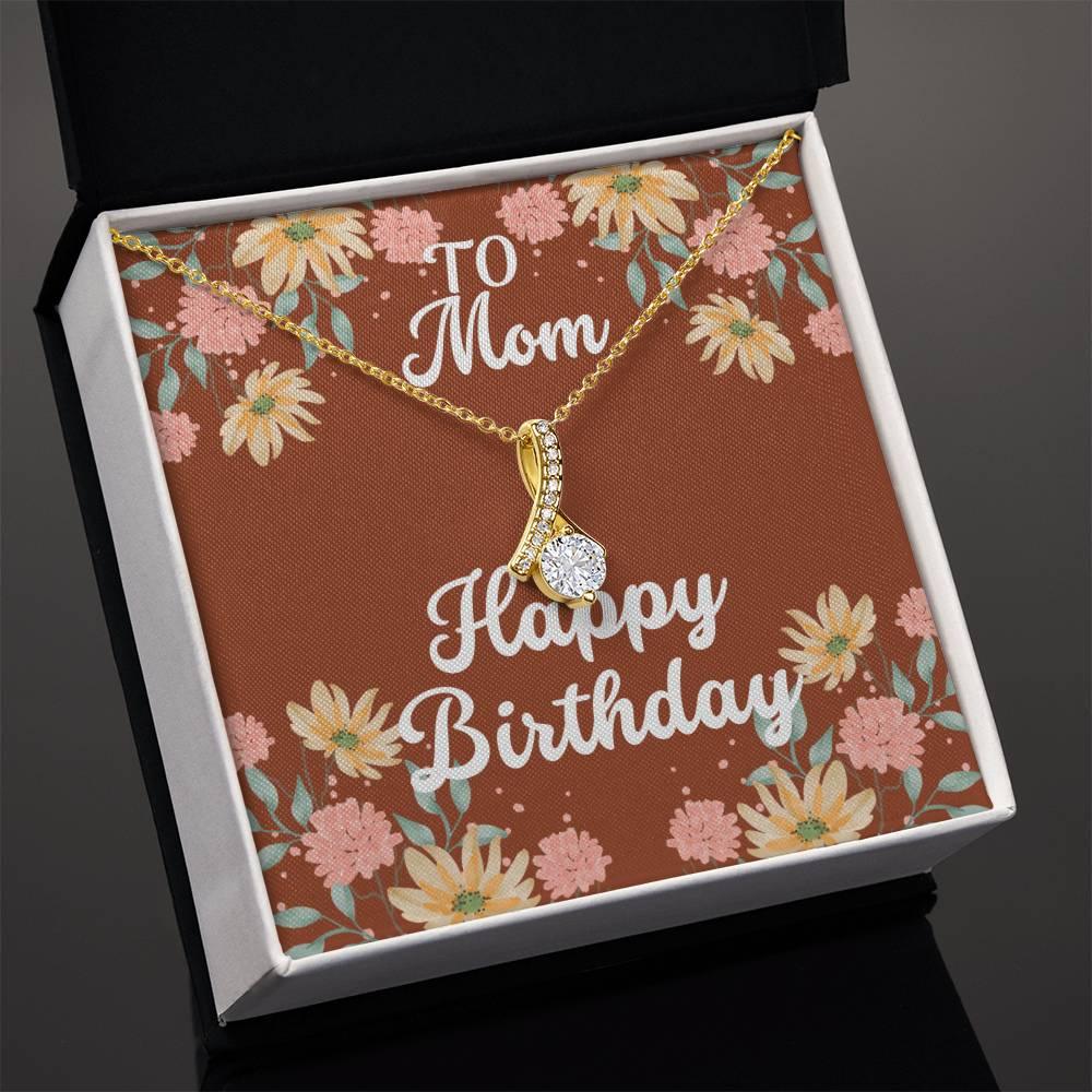 Custom Birthday Gift for Mom - Alluring Beauty Necklace - Giftsmojo