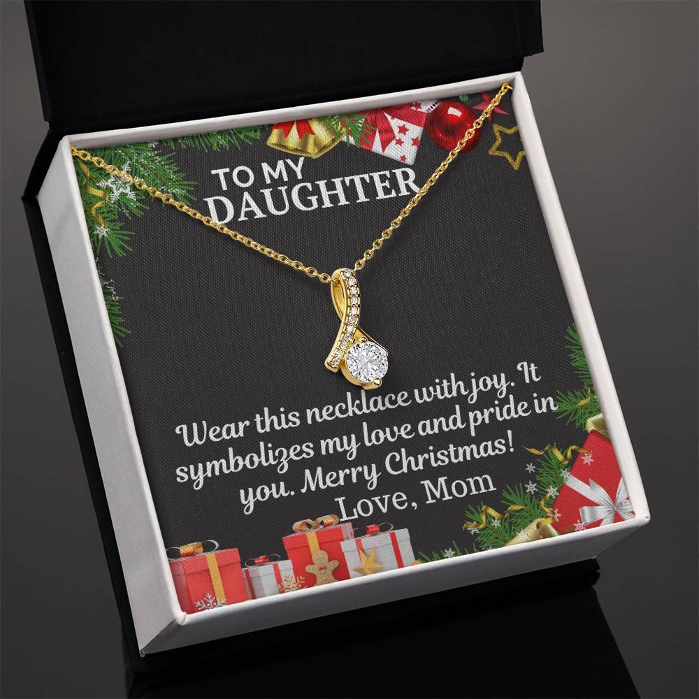 Gift To My Daughter from Mom - Alluring Beauty Necklace - Giftsmojo