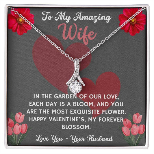 Jewelry Gift To My Amazing Wife - Birthday, Valentine, Anniversary Gift for Her - Alluring Beauty - Giftsmojo